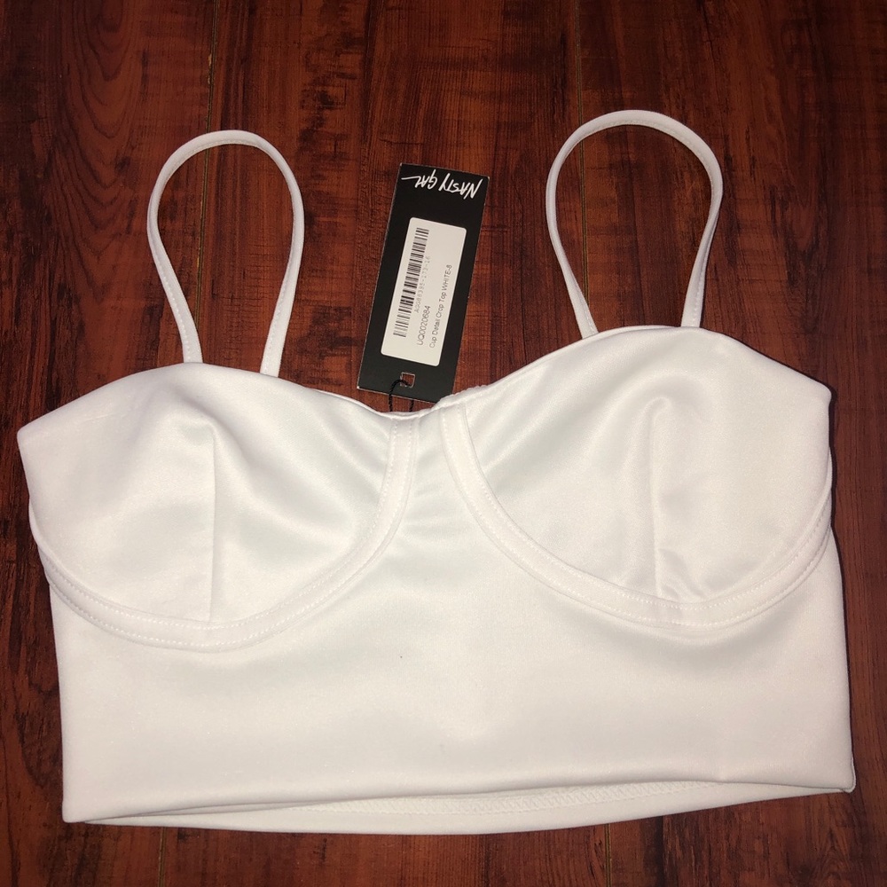 White crop top from nasty gal